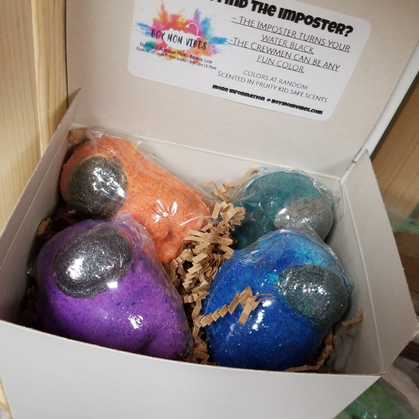 Can you find the imposter? Bath bombs