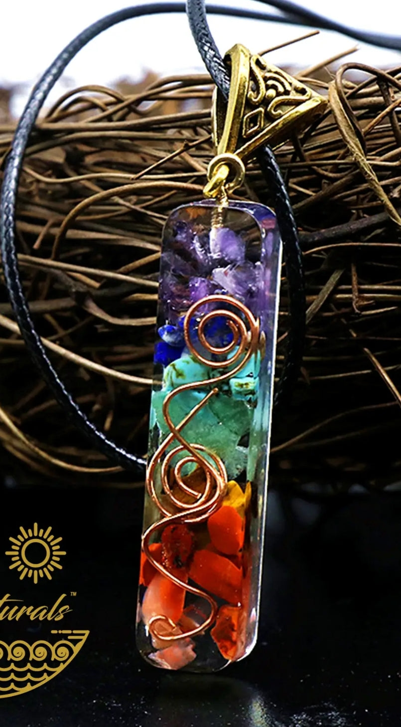 FINAL SALE Chakra Drop Necklace